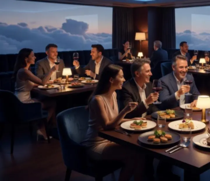 Ambiance de repas convivial dans le restaurant Choix Sorties