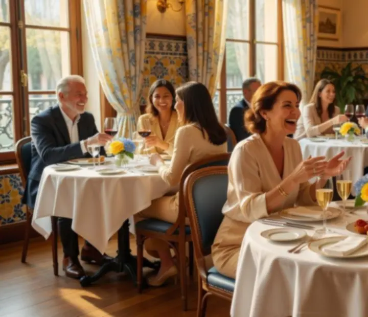 Invités souriants lors d'un événement au restaurant Choix Sorties