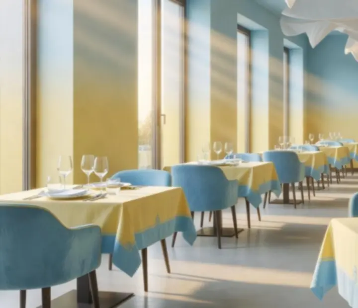 Salle du restaurant Choix Sorties préparée pour une soirée conviviale